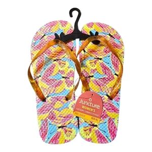 Ladies Butterfly Juncture Flip Flops